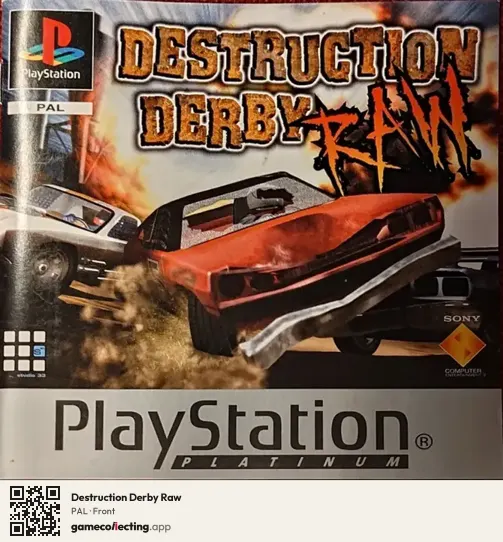 Destruction Derby Raw PlayStation, PAL box front