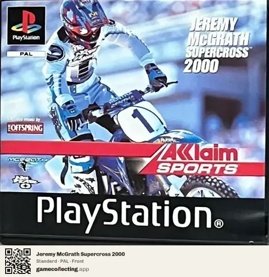 Jeremy McGrath Supercross 2000 PlayStation, PAL box front