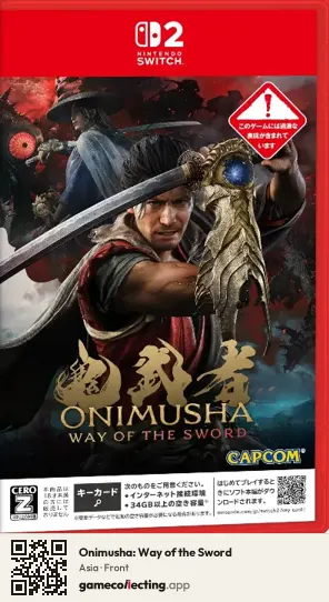 Onimusha: Way of the Sword Nintendo Switch 2, Asia box front
