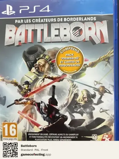 Battleborn PlayStation 4, PAL box front