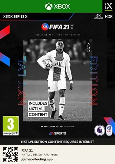 FIFA 21 Xbox Series X, PAL box front