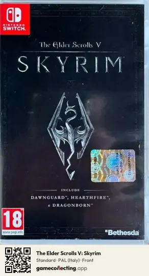The Elder Scrolls V: Skyrim Nintendo Switch, Italy box front