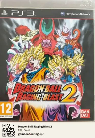 Dragon Ball: Raging Blast 2 PlayStation 3, PAL box front