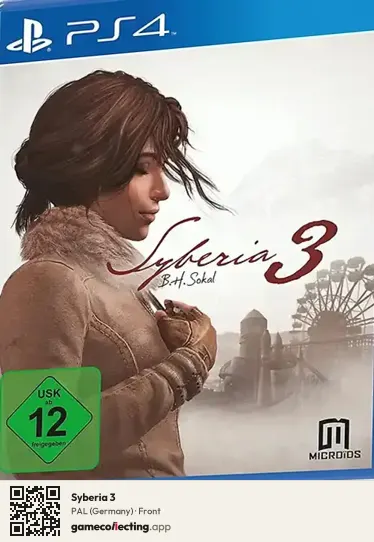 Syberia 3 PlayStation 4, Germany box front