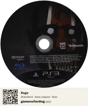 Rage PlayStation 3, Asia disc