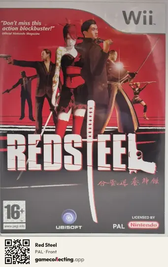 Red Steel Nintendo Wii, PAL box front