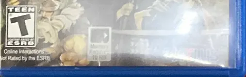 Dragon's Crown, the ESRB box on its front