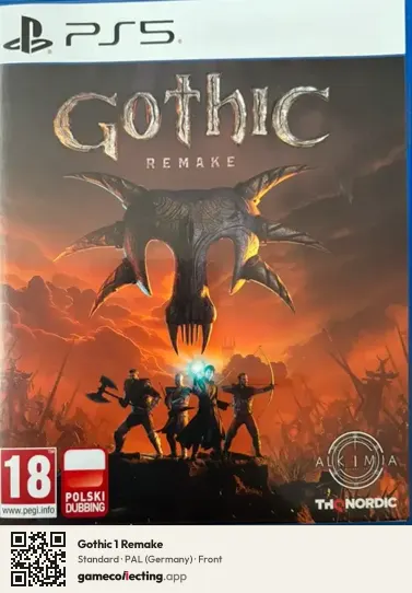 Gothic 1 Remake PlayStation 5, Germany box front