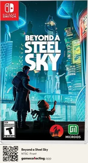Beyond a Steel Sky Nintendo Switch, NTSC box front