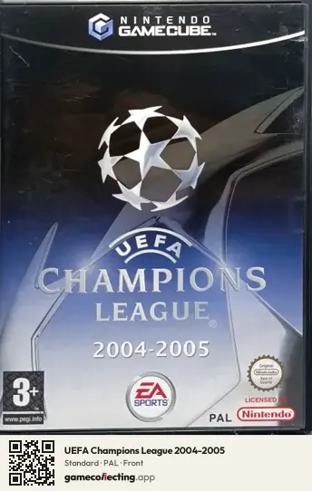 UEFA Champions League 2004-2005 Nintendo GameCube, PAL box front