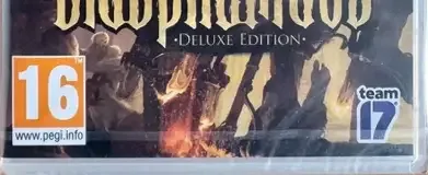 Blasphemous, the PEGI square on its front