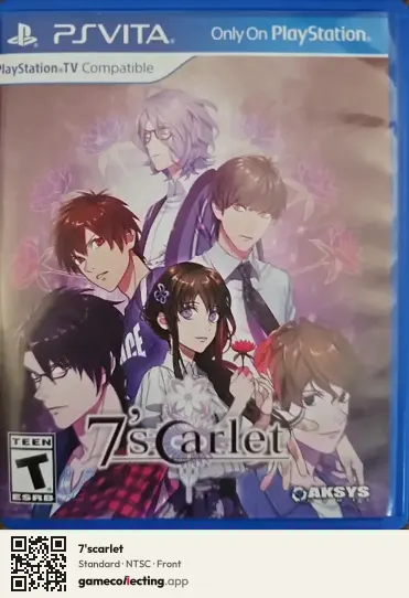 7'scarlet PlayStation Vita, NTSC box front