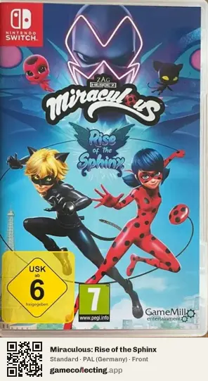 Miraculous: Rise of the Sphinx Nintendo Switch, Germany box front