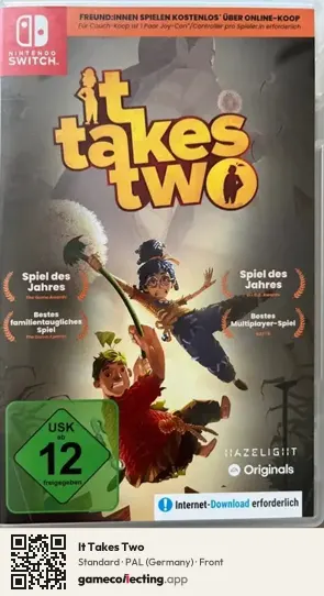 It Takes Two Nintendo Switch, Germany box front
