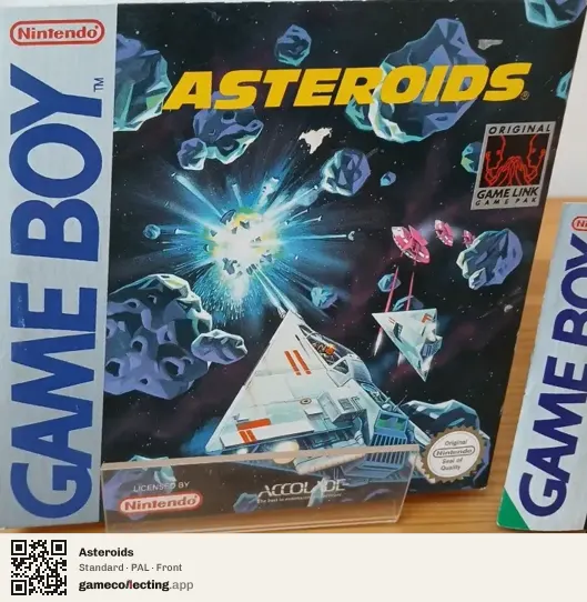 Asteroids Game Boy, PAL box front