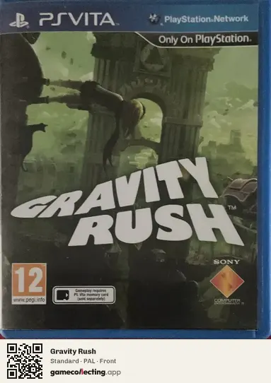 Gravity Rush PlayStation Vita, PAL box front