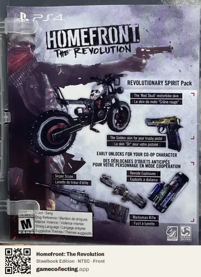 Homefront: The Revolution PlayStation 4, NTSC box front