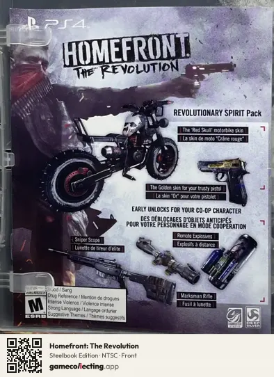 Homefront: The Revolution PlayStation 4, NTSC box front