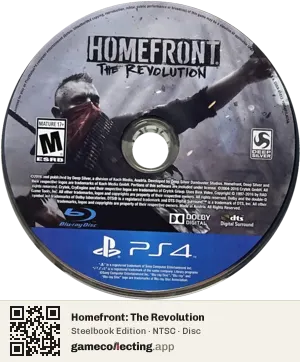 Homefront: The Revolution PlayStation 4, NTSC disc