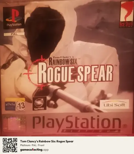 Tom Clancy's Rainbow Six: Rogue Spear PlayStation, PAL box front