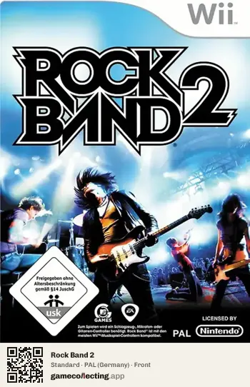 Rock Band 2 Nintendo Wii, Germany box front