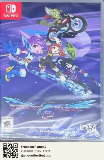 Freedom Planet 2 Nintendo Switch, NTSC box front
