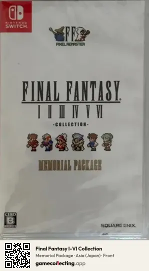 Final Fantasy I-VI Collection Nintendo Switch, Asia box front