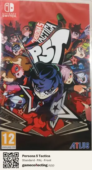 Persona 5 Tactica Nintendo Switch, PAL box front