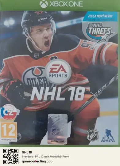 NHL 18 Xbox One, Czech Republic box front