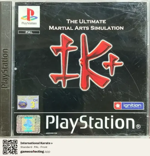 International Karate + PlayStation, PAL box front