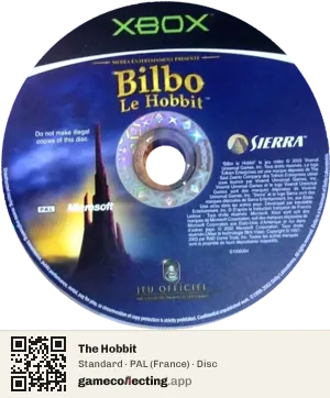 The Hobbit Xbox, PAL disc