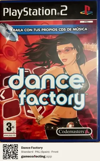 Dance Factory PlayStation 2, Spain box front