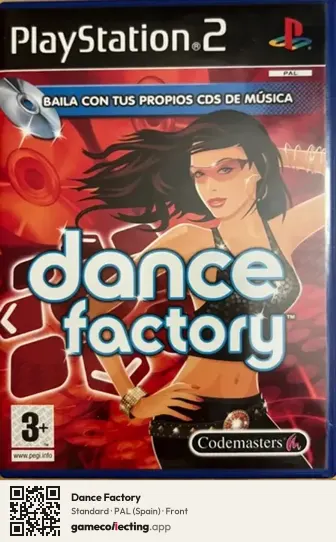 Dance Factory PlayStation 2, Spain box front