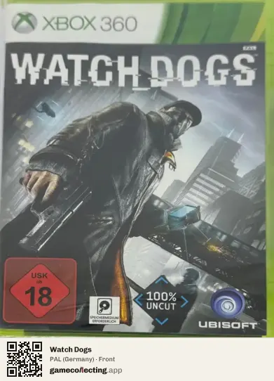 Watch Dogs Xbox 360, Germany box front