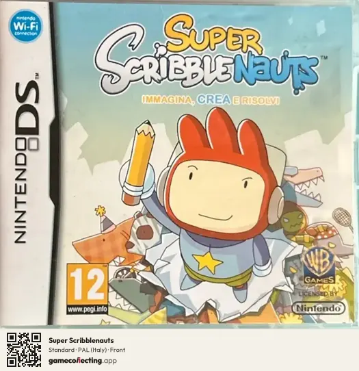 Super Scribblenauts Nintendo DS, Italy box front