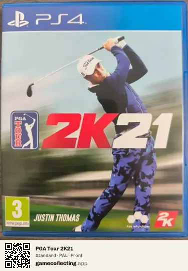 PGA Tour 2K21 PlayStation 4, PAL box front
