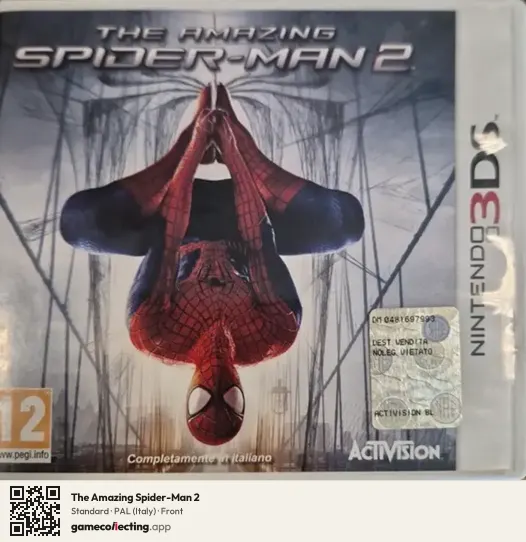 The Amazing Spider-Man 2 Nintendo 3DS, Italy box front