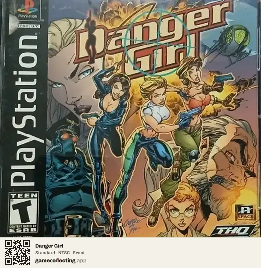 Danger Girl PlayStation, NTSC box front