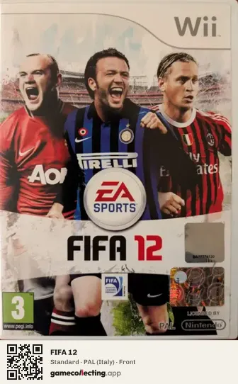 FIFA 12 Nintendo Wii, Italy box front