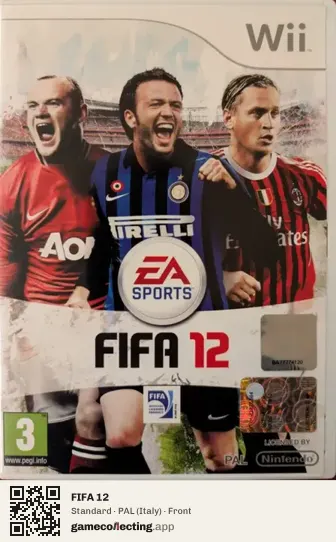 FIFA 12 Nintendo Wii, Italy box front