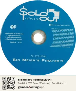 Sid Meier's Pirates! (2004) Computer, PAL disc
