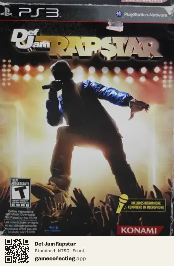 Def Jam Rapstar PlayStation 3, NTSC box front