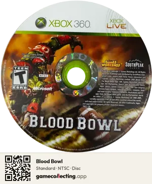 Blood Bowl Xbox 360, NTSC disc
