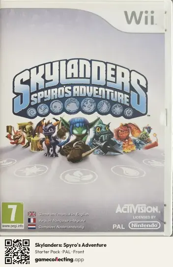 Skylanders: Spyro's Adventure Nintendo Wii, PAL box front