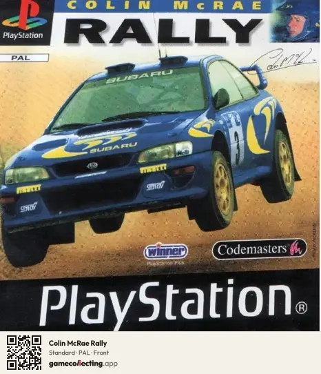 Colin McRae Rally PlayStation, PAL box front