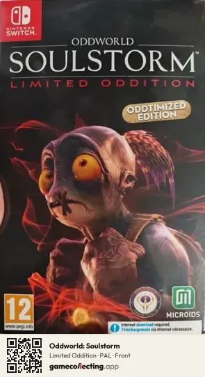 Oddworld: Soulstorm Nintendo Switch, PAL box front