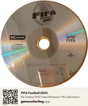 FIFA Football 2003 Computer, PAL disc