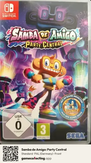 Samba de Amigo: Party Central Nintendo Switch, Germany box front