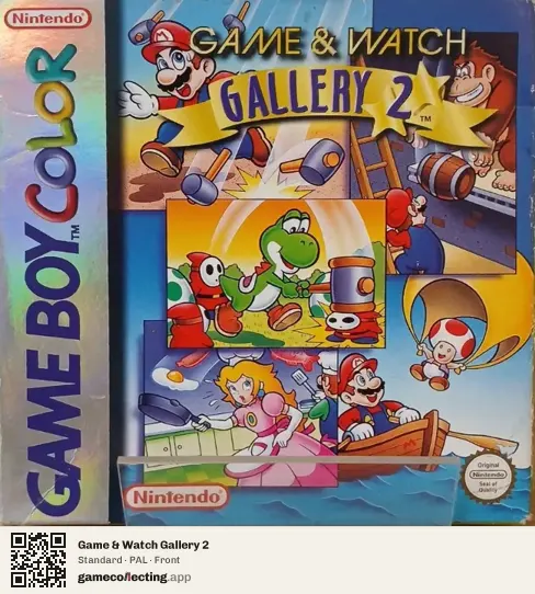 Game & Watch Gallery 2 Game Boy Color, PAL box front