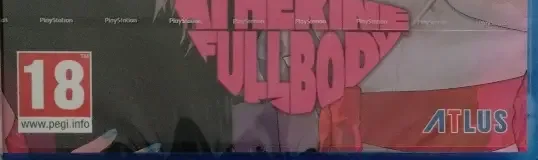 Catherine: Full Body, the PEGI square on its front